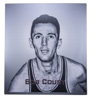 Bob Cousy 25x28 Enshrinement Portrait Formerly Displayed In Naismith Basketball Hall of Fame  (Naismith HOF LOA)